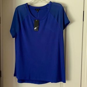 Short sleeve royal blue top